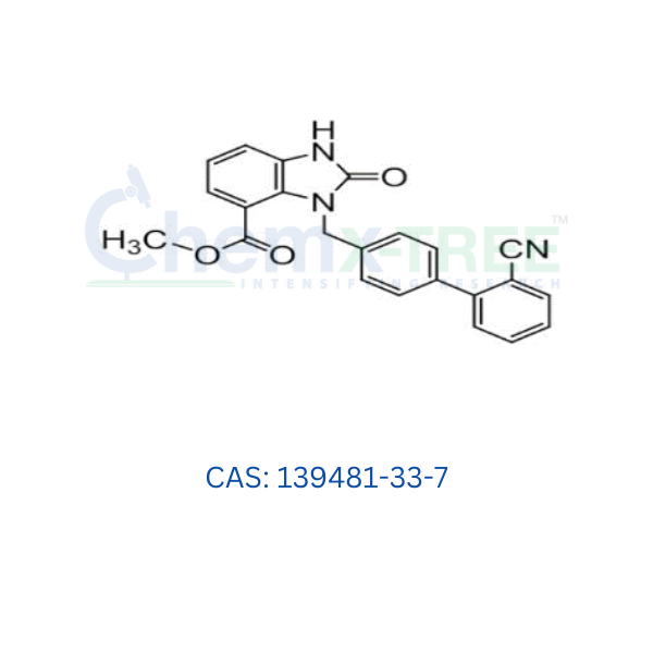 Methyl 3-((2'-cyano-[1,1'-biphenyl]-4-yl)methyl)-2-oxo-2,3-dihydro-1H-benzo[d]imidazole-4-carboxylate