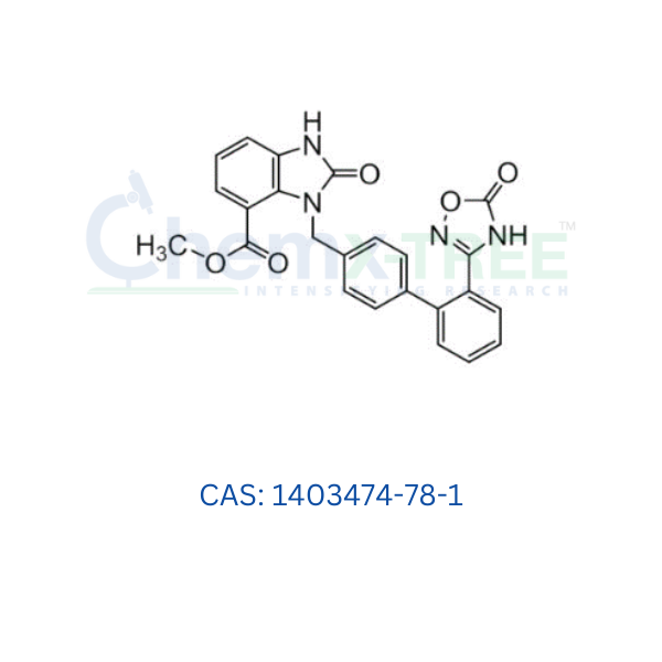 Methyl 2-oxo-3-((2'-(5-oxo-4,5-dihydro-1,2,4-oxadiazol-3-yl)-[1,1'-biphenyl]-4-yl)methyl)-2,3-dihydro-1H-benzo[d]imidazole-4-carboxylate