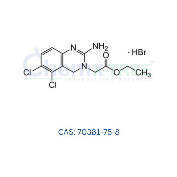 Ethyl 2-(5,6-dichloro-2-imino-1,2-dihydroquinazolin-3(4H)-yl)acetate Hydrobromide